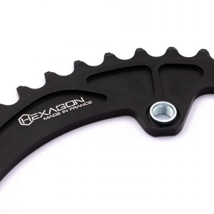 Couronne Pride Hexagon 4 Vis Filetées Black
